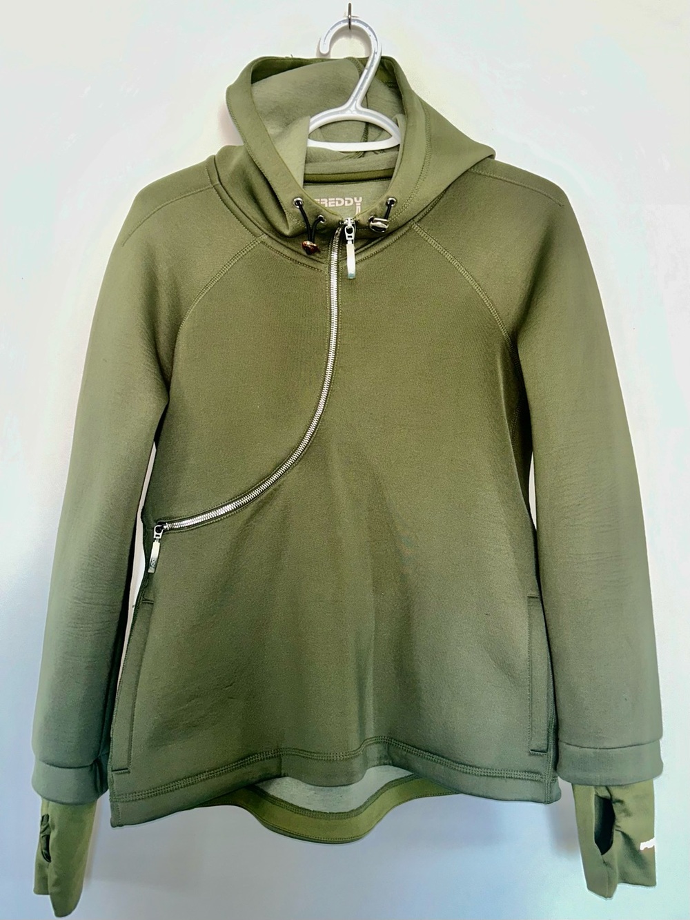 Freddy D.I.W.O Curve Breathable Sweatshirt Size Small Army Green